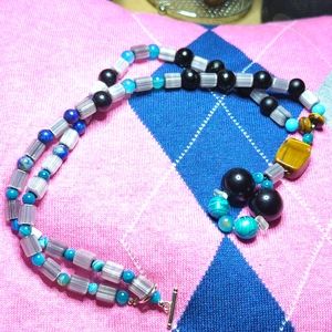 Handmade one of a kind necklace from(Holmes creations) the casual edition.
